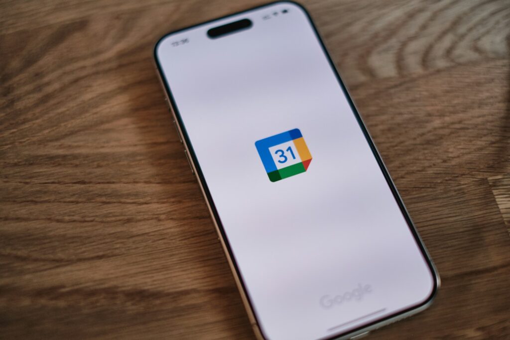 A phone with the google 13 logo on it