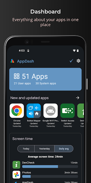 AppDash: App Manager & Backup - quản lý ứng dụng android