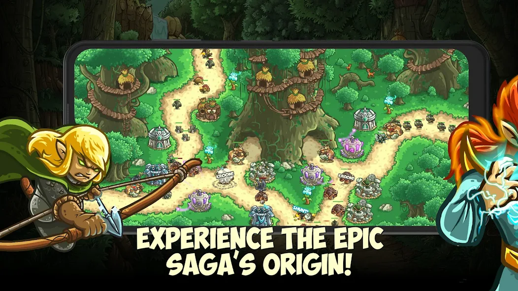 Kingdom rush origins - game chiến thuật offline hay cho Android 