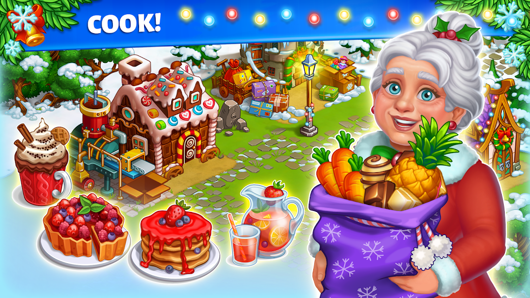 Snow Farm - Santa Family story - game giáng sinh android